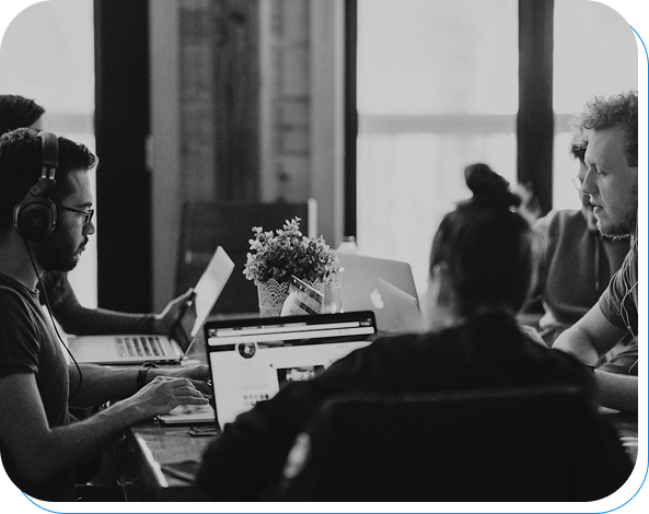 Team working on a project